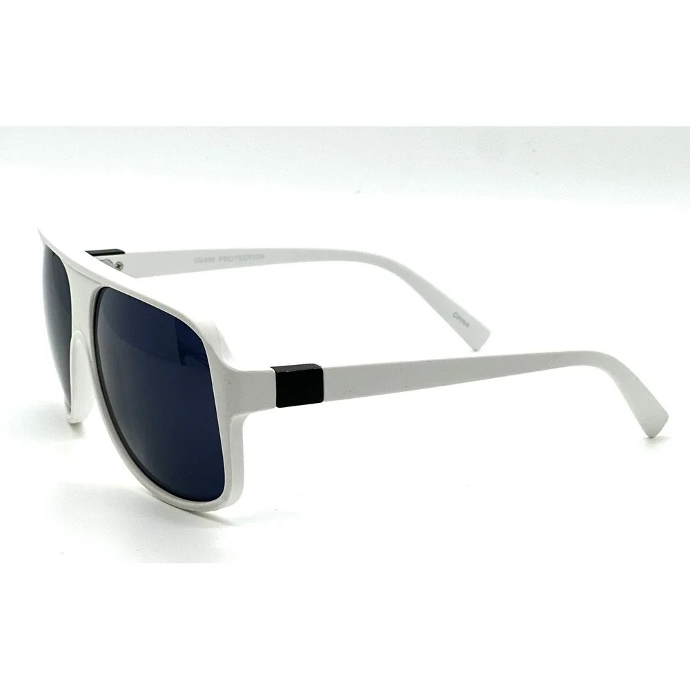 Men sunglasses White‎ Frame UV400 Protection Driving Outdoor Sports Beach Lentes